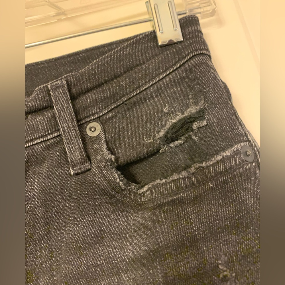 Black Agolde Distressed Jeans - Picture 10 of 16